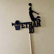 Personalized Basketball Cake Topper