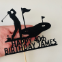 Personalized Golf Cake Topper