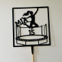 Personalized Girls Trampoline Cake Topper