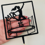 Personalized Girls Trampoline Cake Topper