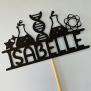 Personalized Science Cake Topper