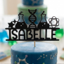 Personalized Science Cake Topper
