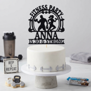 Personalized Fitness Cake Topper