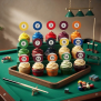 Billiard Pool Cupcake Topper