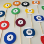 Billiard Pool Cupcake Topper
