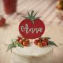 Personalized Tomato Cake Topper