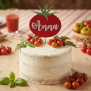 Personalized Tomato Cake Topper