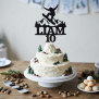Personalized Snowboard Cake Topper