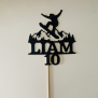 Personalized Snowboard Cake Topper
