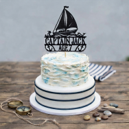 Personalized Sailing Cake Topper