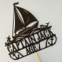 Personalized Sailing Cake Topper