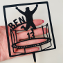 Personalized Boys Jump Cake Topper