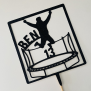 Personalized Boys Jump Cake Topper