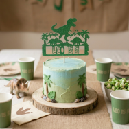 Personalized Dinosaur Cake Topper