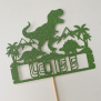 Personalized Dinosaur Cake Topper