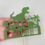Personalized Dinosaur Cake Topper