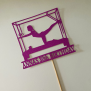 Personalized Pilates Pink Cake Topper