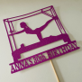 Personalized Pilates Pink Cake Topper
