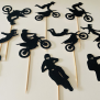 Dirt Bike Cupcake Topper
