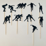 Speed Skating Cupcake Toppers