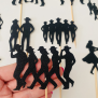 Line Dancing Cupcake Topper