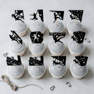 Indoor Climbing Cupcake Topper